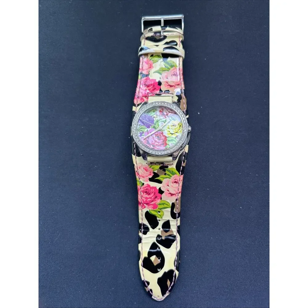 Guess Floral And Cheetah Print Women’s Quartz Watch